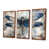 Toile avec cadre flottant brun