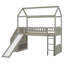 Lit mezzanine avec deux tiroirs et glissade-345243895