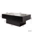 Table basse extensible avec plateau coulissant et compartiment de rangement caché-1579536380