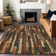 Machine Washable Indoor/Outdoor Christain ACN1302 Coffee Rug
