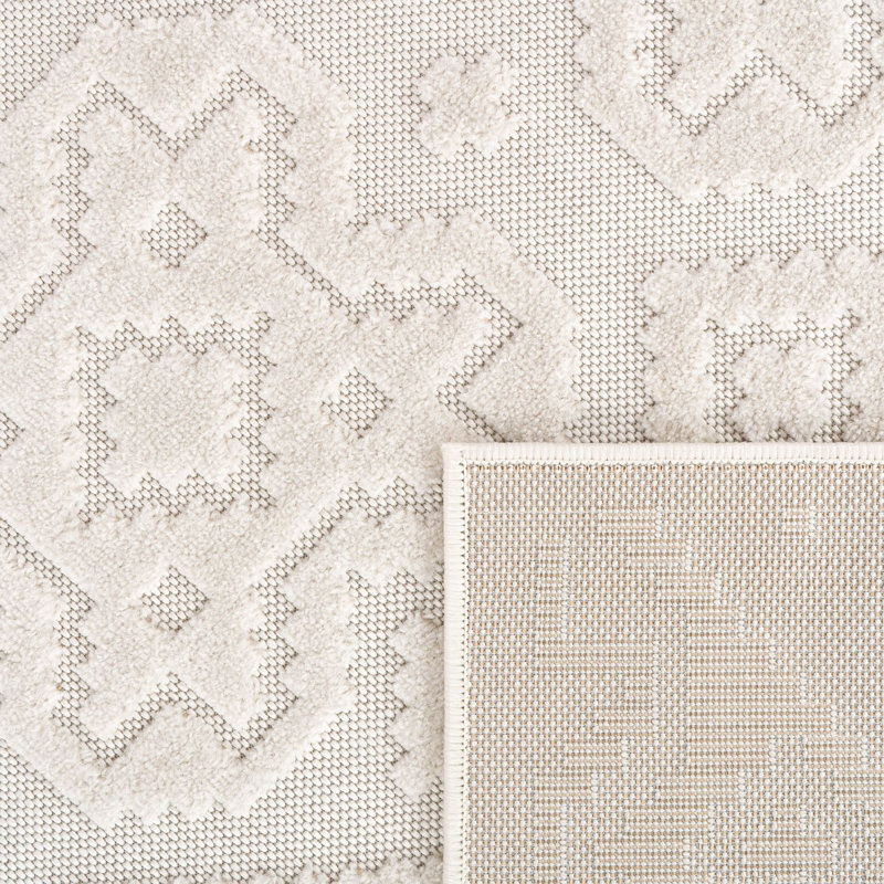 Geometric Indoor / Outdoor Rug, Rectangle 6'7" x 9'6"
