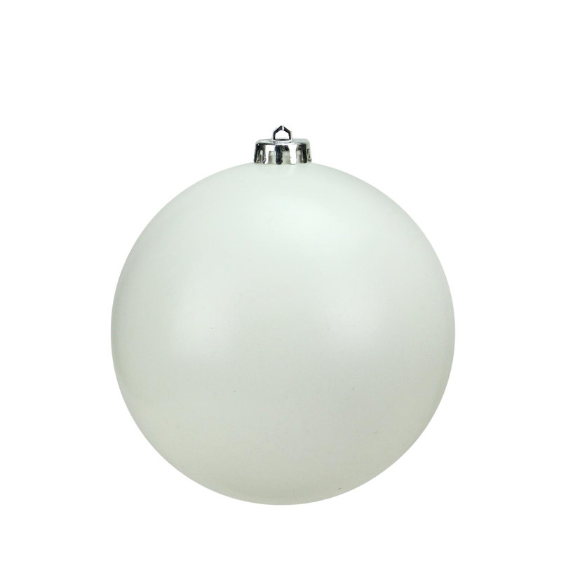 Boules de Noël Bubblegum incassables à 4 finitions, H 4 po x l 4 po x P 4 po, Orange brûlé brillant