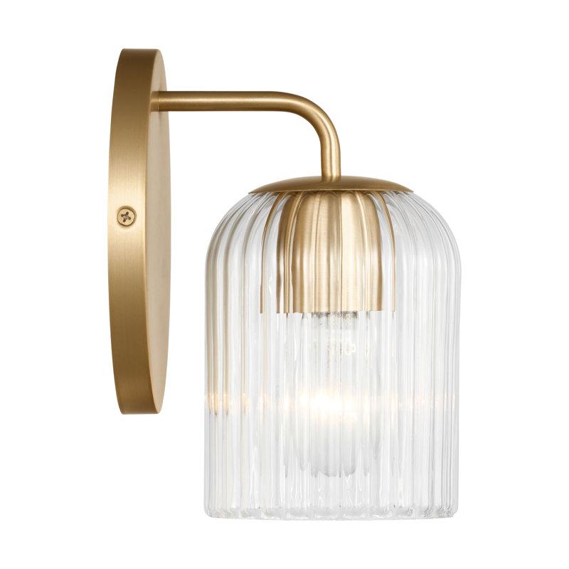 Petite applique Eisele de Génération Lighting , Une lumière, H 8,375 po x l 5 po x P 6 po, Laiton satiné