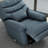 Norivelle Sapphire Top Grain Leather Swivel Glider Recliner With Manual Footrest-1042055727