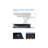  40 in. Black Height Adjustable Standing Desk Converter Dual Monitor Riser with Gas Spring Assist Mechanism-1014981067-1014981069