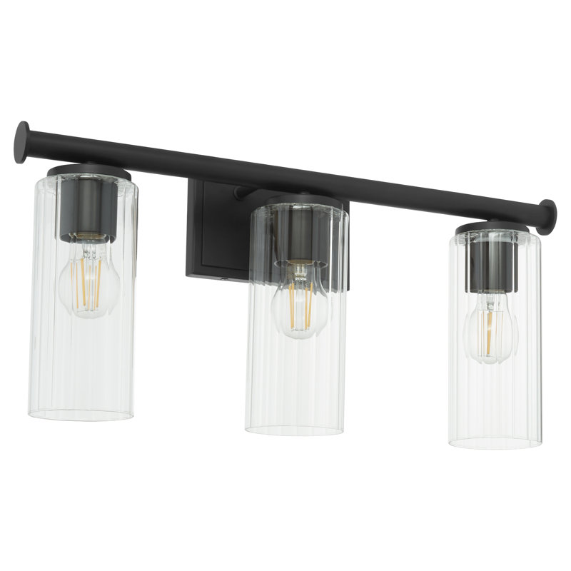 Ensemble de meuble-lavabo 3 lumières Mercier, Matte Black
