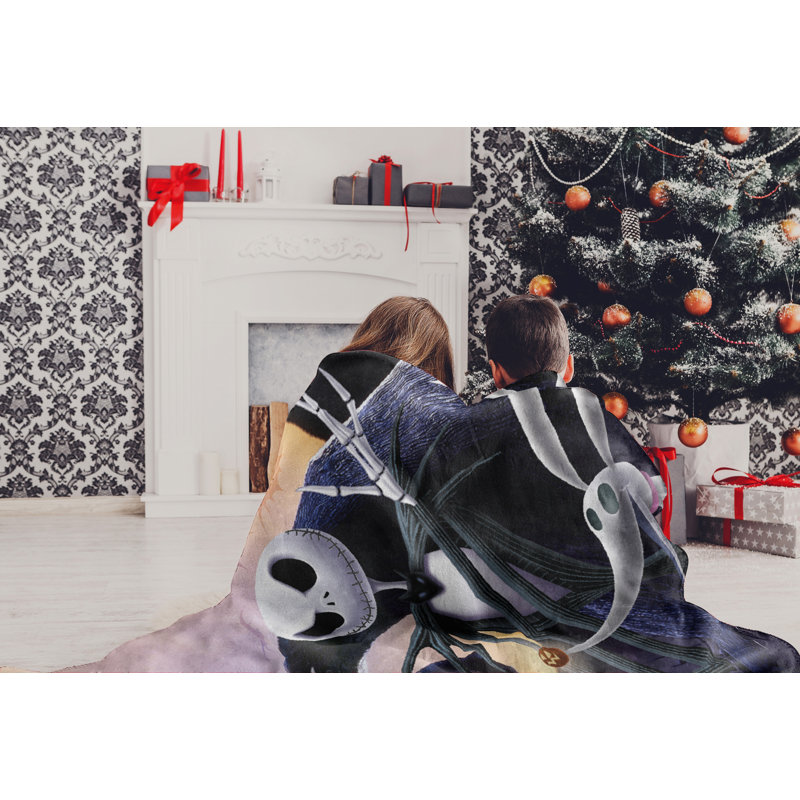 Nightmare Before Christmas Full Moon Madness Micro Raschel Throw Blanket