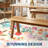 Machine Washable Area Rug for Living Room - Vintage Aesthetic, Non-Slip, mark Resistant, Low-Pile, Soft & Non-Shedding Carpet for Dining Room or Bedroom Décor-598015708-598015709
