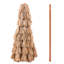 Parasol de patio 9 pi avec 2 auvent en chaume, inclinaison de 30 po, manivelle manuelle, 140 g, parasol de piscine à 8 nervures métalliques, nervures, couverture idéale pour le soleil