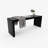 Dune Rounded Bench - Black