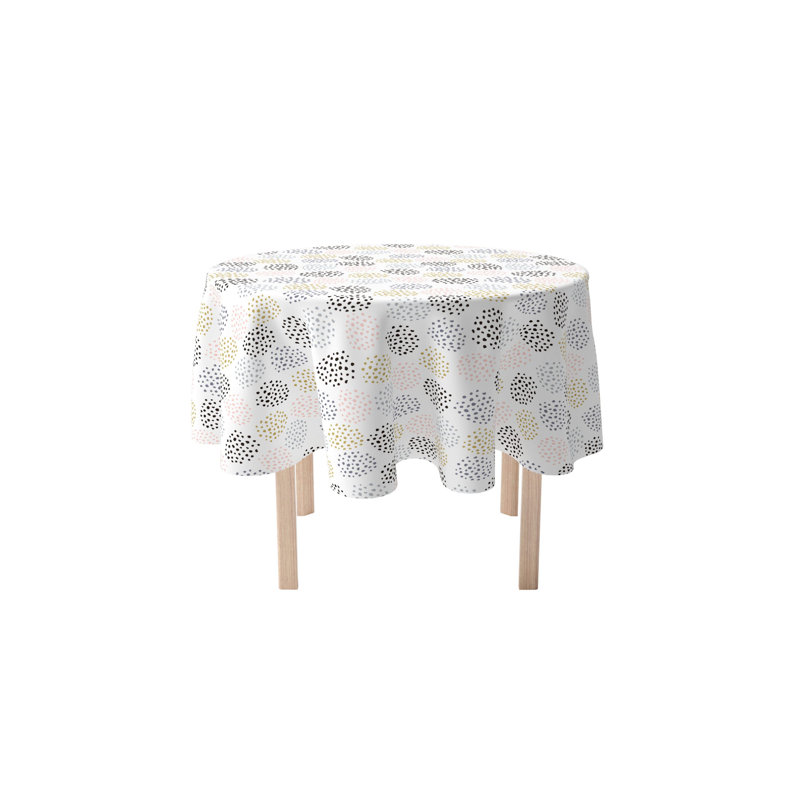Round Cotton Twill Tablecloth
