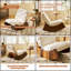 Chaise berçante coulissante en velours côtelé avec cadre en bois massif pour chambre de bébé, salon ou chambre à coucher-649574283