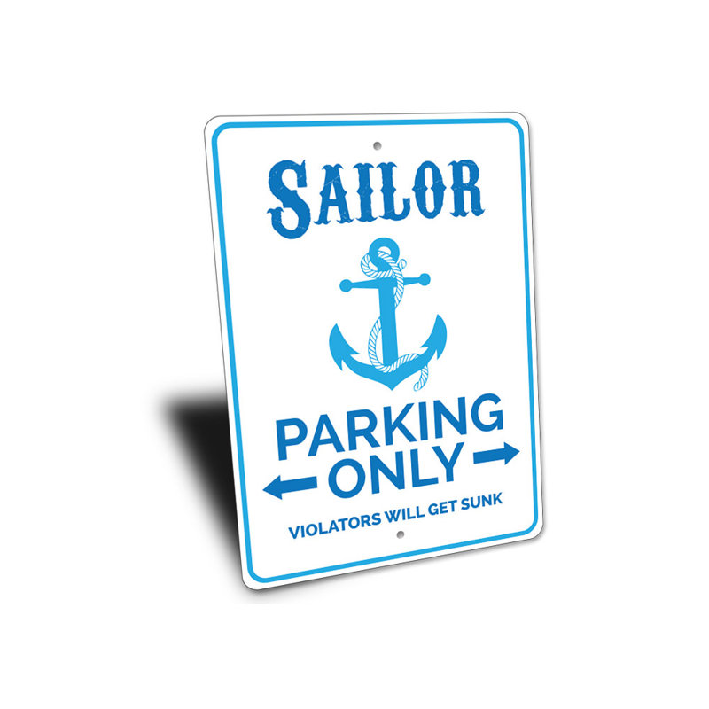 Panneau en aluminium Sailor, H 10 po x l 14 po x P 0,04 po