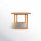Modica 70'' Pine Solid Wood Sled Dining Table
