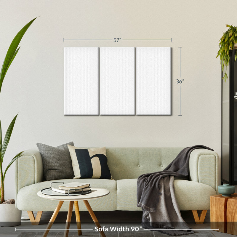 Ensemble de voyage sur toile 3 pièces, H 36 po x l 57 po x P 1,25 po
