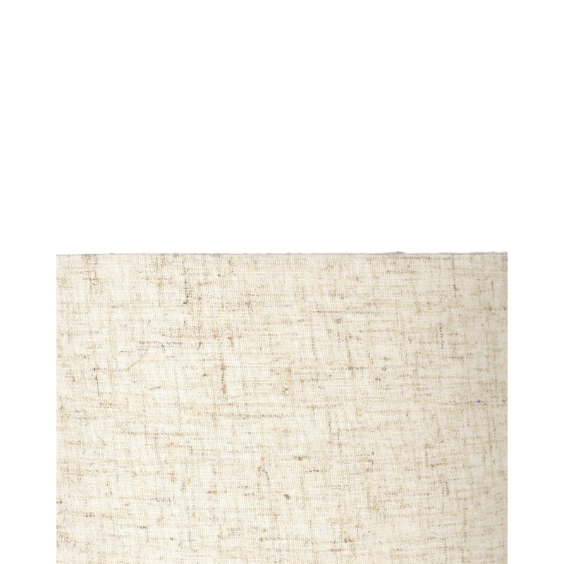 Abat-jour tambour en lin (araignée), Beige clair, H 10 po x l 12 po x P 12 po