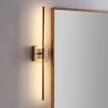 Koncept Technologies Inc Z-Bar Aluminum LED Armed Sconce Finish: Brushed Nickel Wayfair Wall Sconces