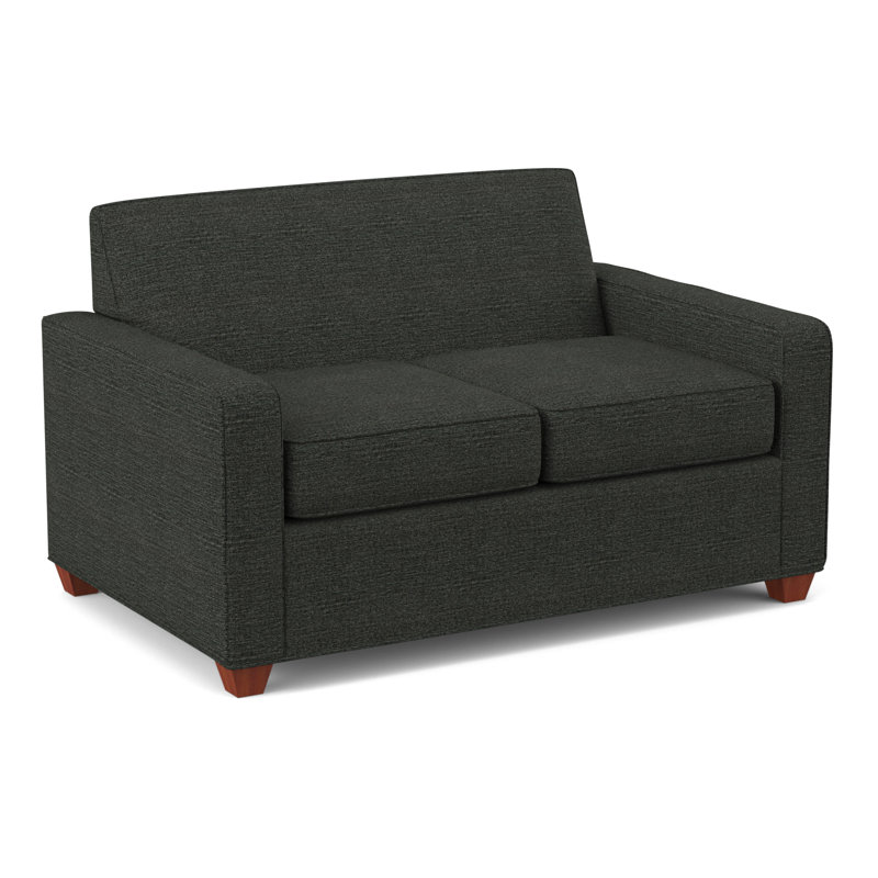 Avery 56" Square Arm Loveseat, BM Cherry, Antic Pepper