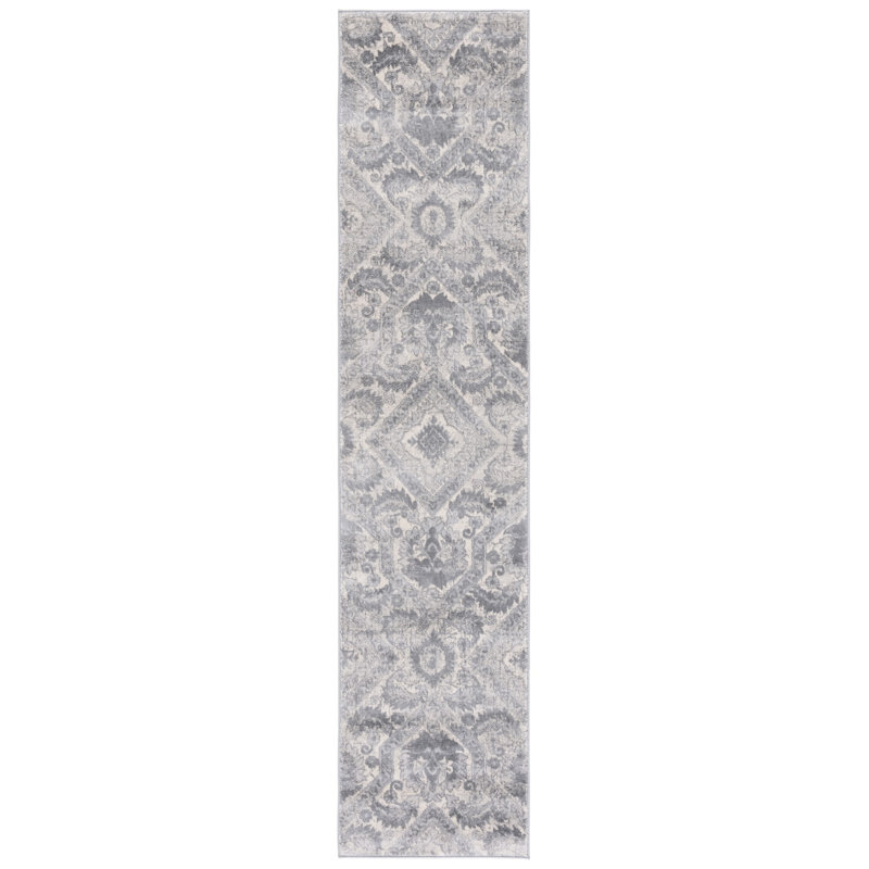 Claudean Performance Damask Rug, Runner 2' x 9'
