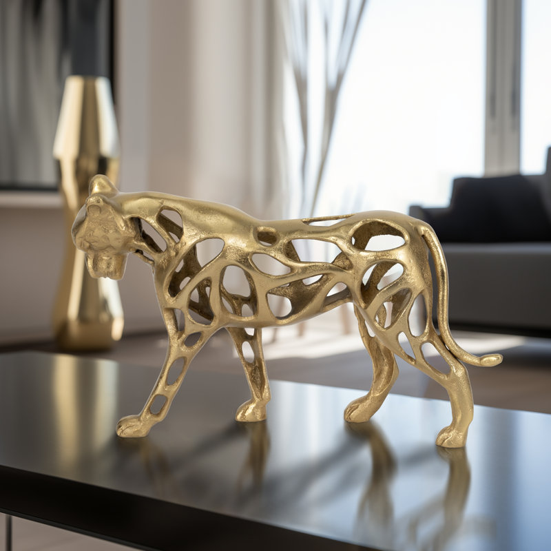 Figurine Fierce Lioness Sculpture