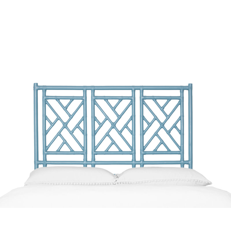 Chippendale Open-Frame Headboard, Pool Blue, Full