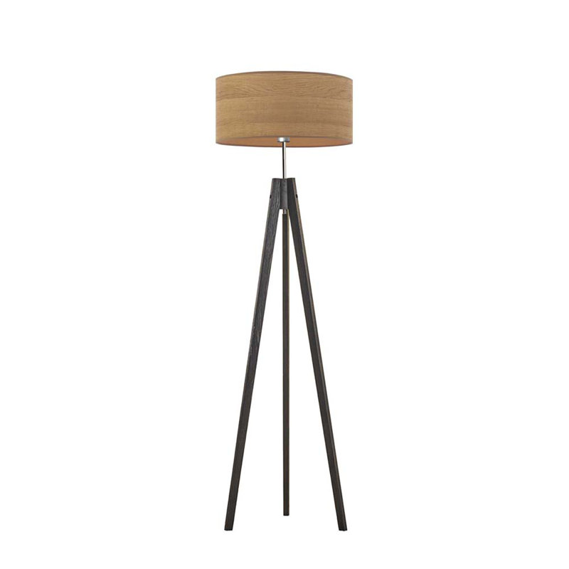 Arbutis 138cm Tripod Floor Lamp, Bronze, Black