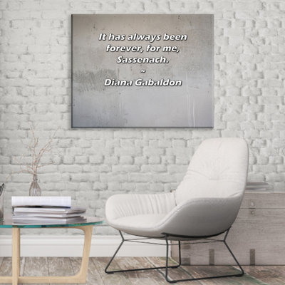 Artsy Quote By Diana Gabaldon Gallery Wrapped Canvas