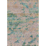 Hand-Knotted High-Quality Multi-Colored and Multi-Colored Area Rug