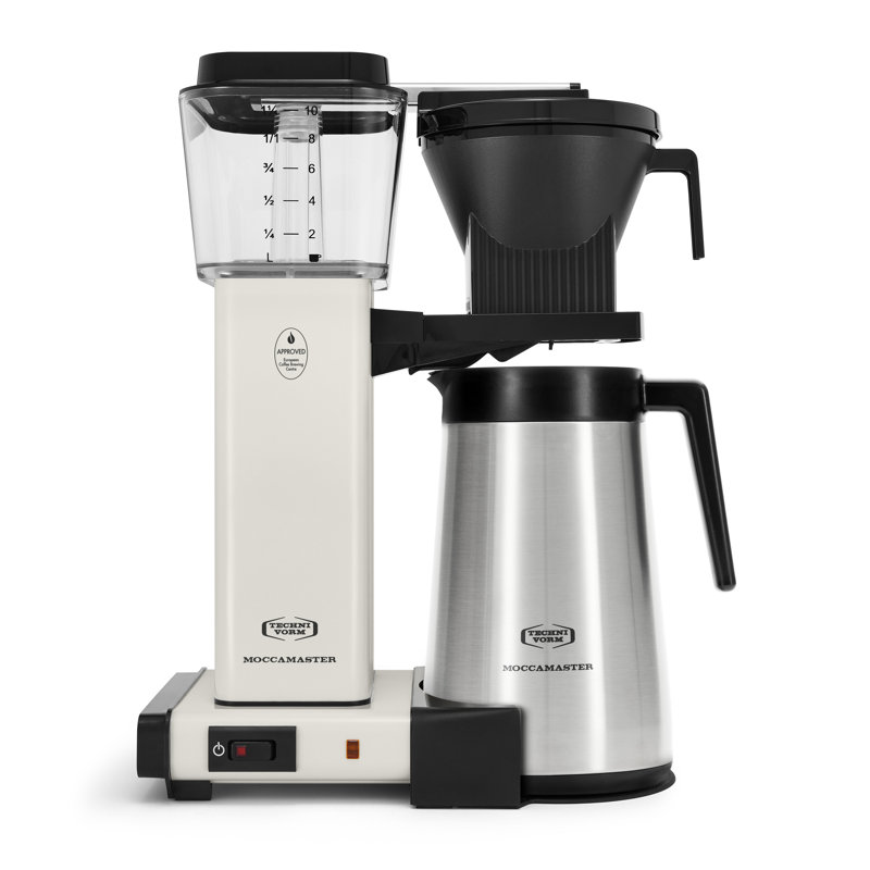 Cafetière à 10 tasses Moccamaster, Blanc cassé