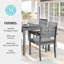 Ensemble de patio toutes saisons avec table de 62 po et 6 chaises empilables Martha Stewart Bedford-109713934