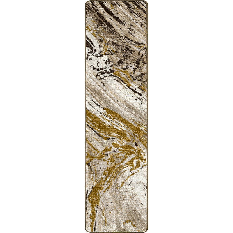 Multicolor Abstract Tufted Synthetic 3x4 Rug