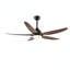 Ventilateur de plafond avec lampes, ventilateurs de plafond de 56 pouces avec télécommande, 5 vitesses, moteur à courant continu réversible à 6 vitesses pour patio, salon, chambre à coucher, porche
