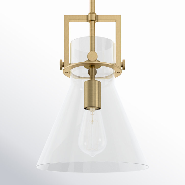 Coterie Single Light Glass Dimmable Pendant