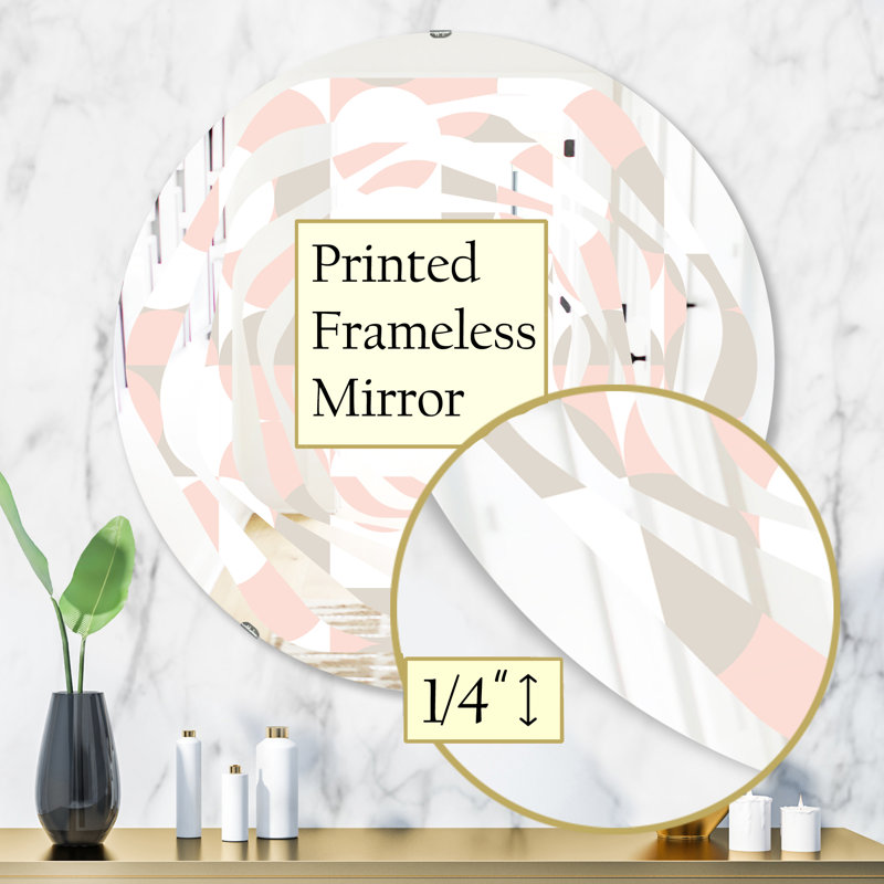 Miroir mural Whirl III, H 31,5 po x l po