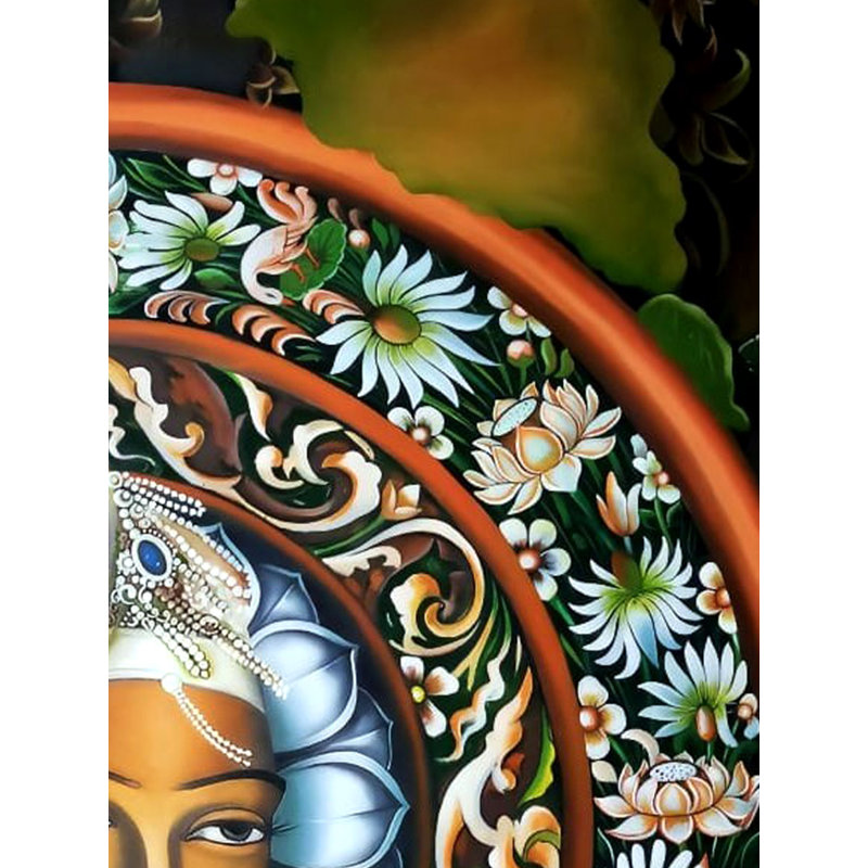 Les peintures murales Ajanta | Huile sur toile | Par Ramesh Baliram Sawale