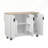 51" Fluted Kitchen Island With Drop Leaf-1710716683