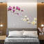 White and Pink Magnolia Flowers Wall Sticker