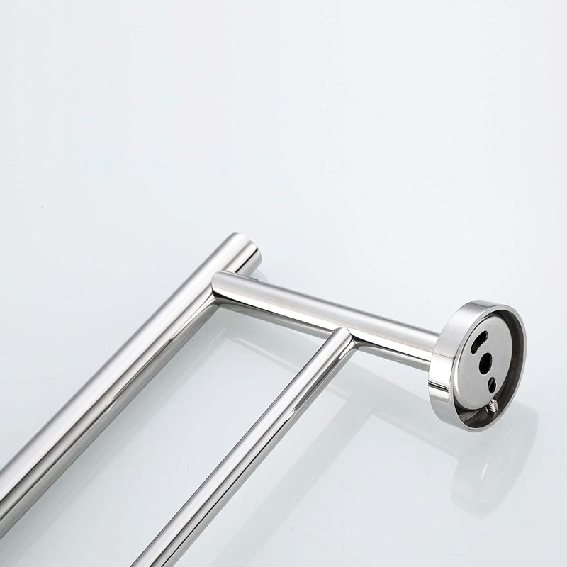 Wall Mount 5 Piece Bathroom Towel Rack In Aluminium - Modern Look For Kitchen, Rust, Quick Install For Bathroom, Bedroom, Laundry, Kitchen Installation