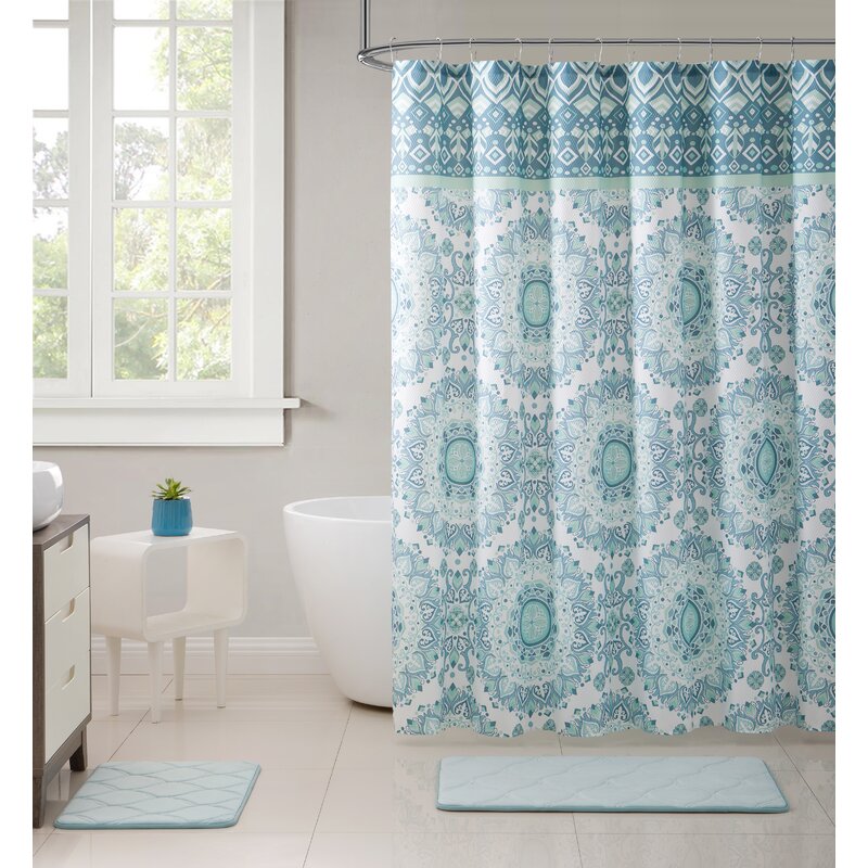 Bungalow Rose Stines Shower Curtain | Wayfair