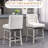 Counter Height Bar Stools Set Of 2, 180 Degree Swivel Barstools, Seat Height Bar Chairs With Solid Wood Footrests And Button Tufted Design-72328554-72328557