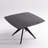 45.3" W 4-Person Square Solid and Manufactured Wood Dining Table with Metal Legs-1076351917