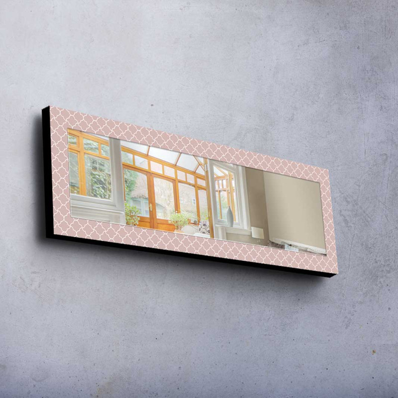 Élégant miroir décoratif avec cadre 100% bois de pin, 15,7 po x 47,2 po | Miroir en verre véritable (épaisseur: 0,2 pouce) | Peinture sur tissu élégante | Idéal pour le salon, la chambre à coucher et le vestibule