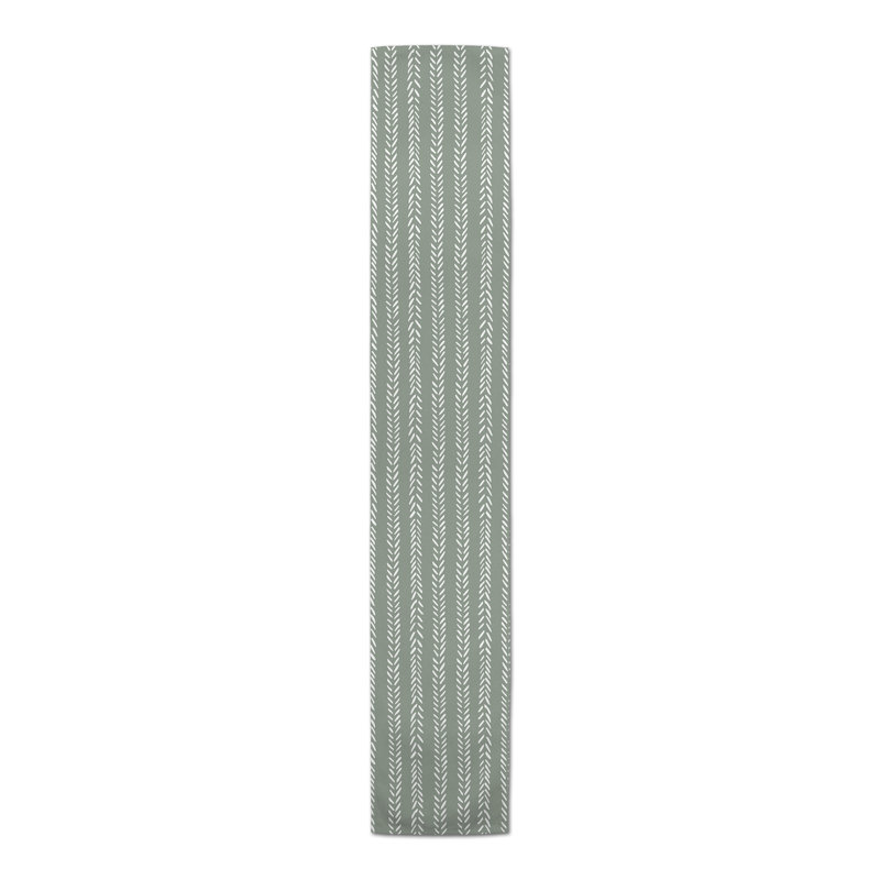 Adlyn Rectangle Polyester Table Runner, 90" x 16", Yellow