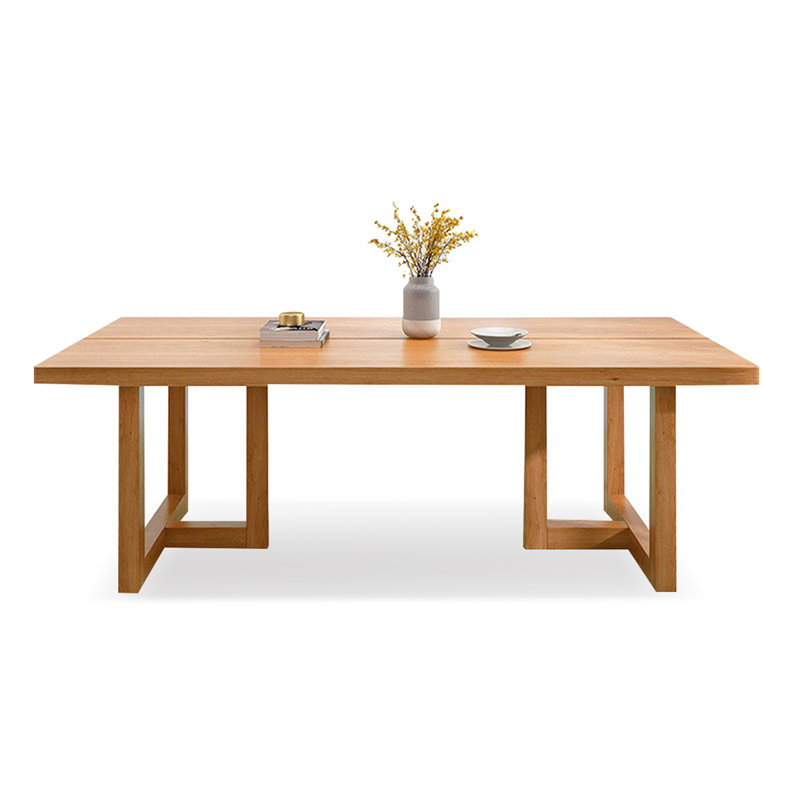Table de salle à manger Burlywood, H 29,53 po x L 86,61 po x l 31,5 po