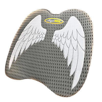 Angel Ride Bulbhead Memory Foam Support Cushion for Traveling, 1 Pack, Gray