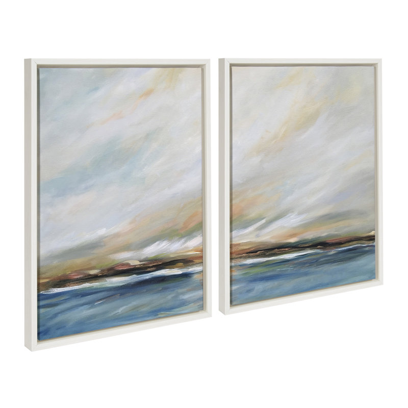 «Sunday Morning» par Mary Sparrow, ensemble d'art mural sur toile encadrée
