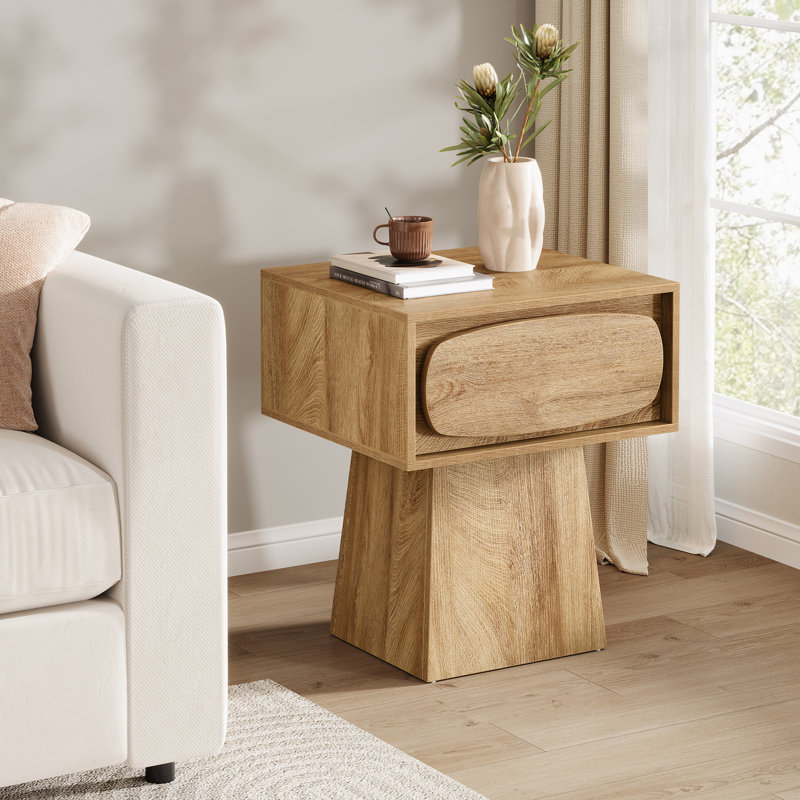 End Table For Living Room, 2, Brown