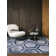 Aurora AU19 Hexagon Blue Area Rug