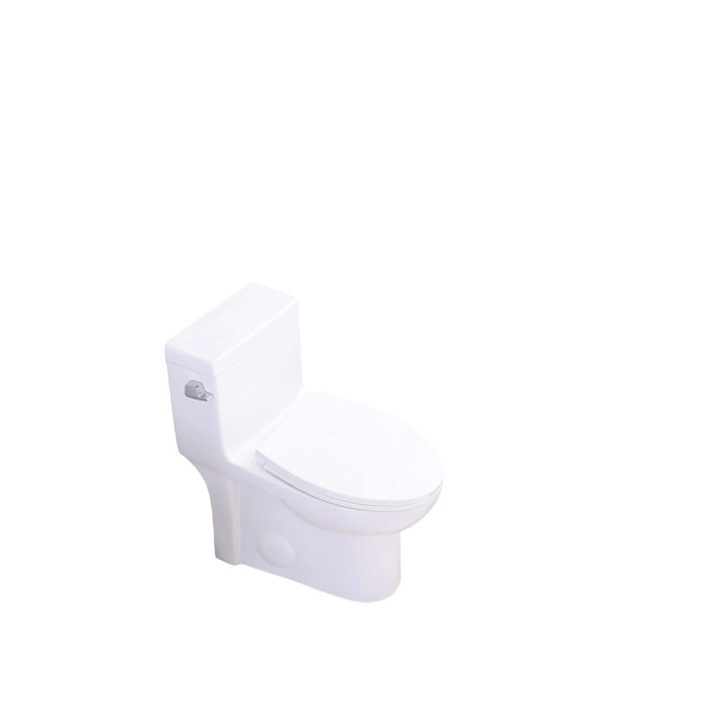 Water 1.28 Toilet, Elongated Comfort Design, Seat, 1000 Gram Flushing Score, Glossy White 003S, Bathroom Floor Mounting Side- Comfortable Height, Mount