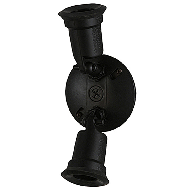 Rustic Black Dimmable 2-Light Energy Star Wall Sconce